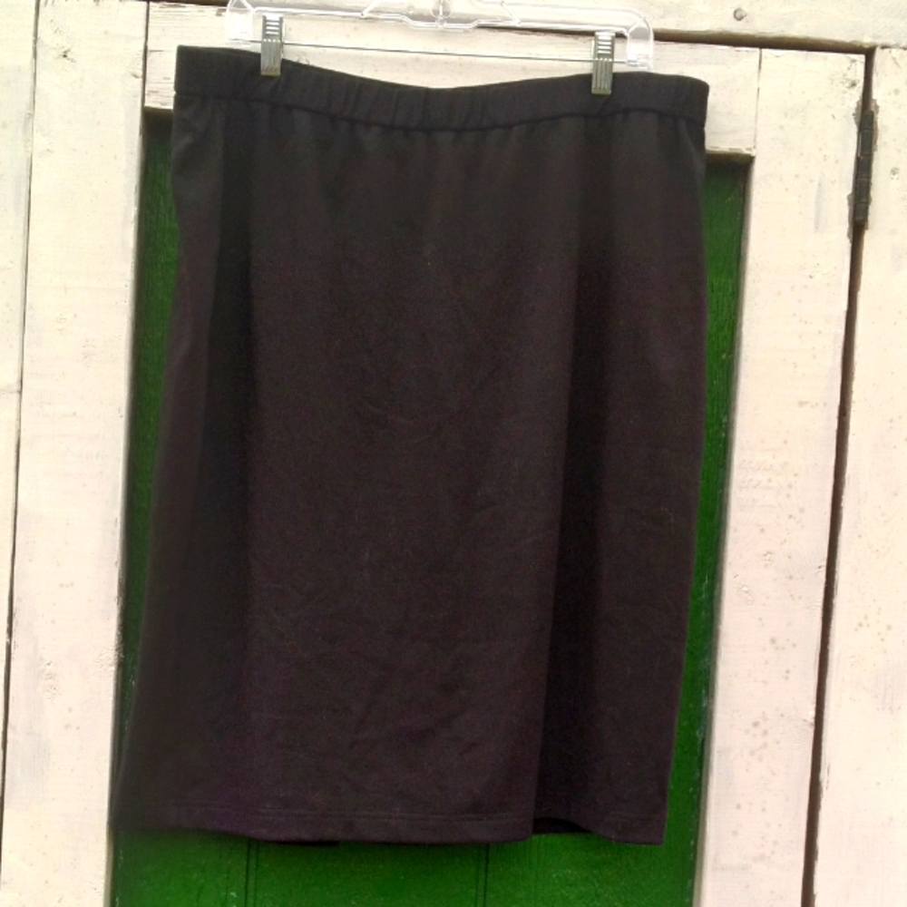 🎄Joan Rivers XL Black Lined Skirt